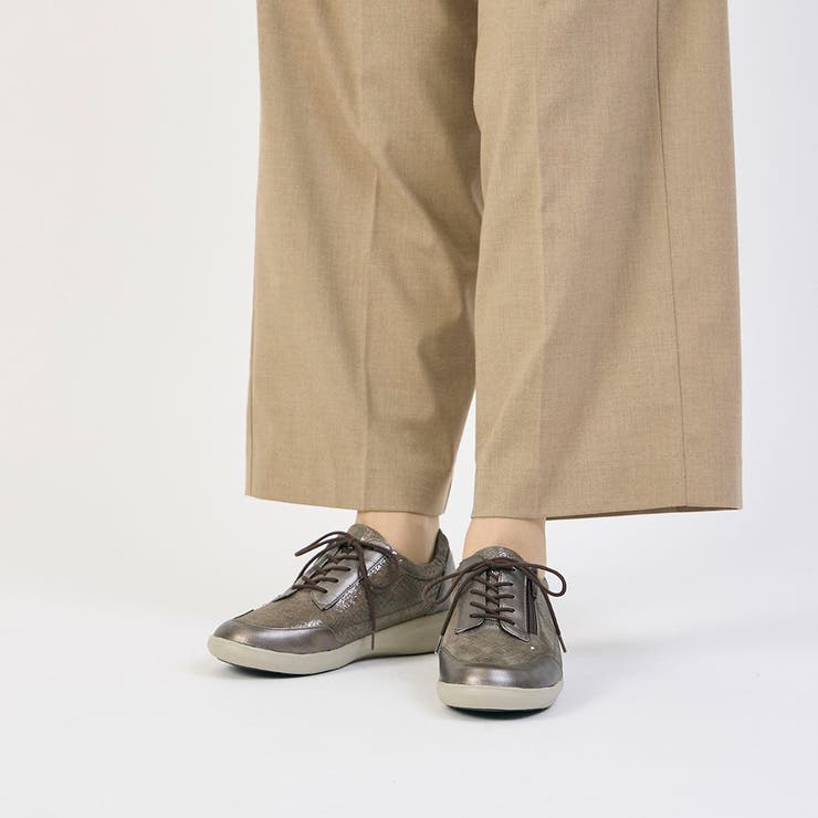 【3E】サイドファスナーレースアップスニーカー | Mode et Jacomo×ing | 詳細画像13 