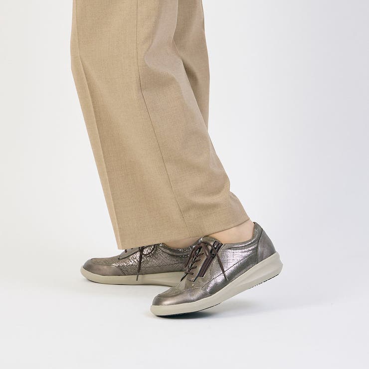 【3E】サイドファスナーレースアップスニーカー | Mode et Jacomo×ing | 詳細画像14 