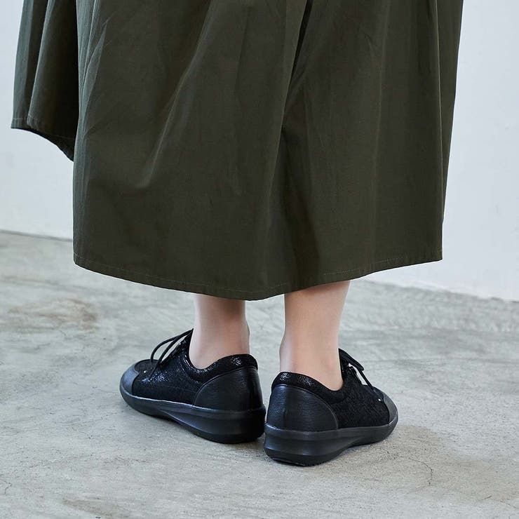 【3E】サイドファスナーレースアップスニーカー | Mode et Jacomo×ing | 詳細画像3 