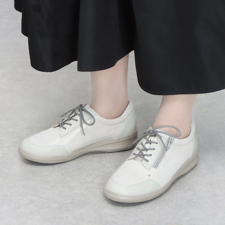 【3E】サイドファスナーレースアップスニーカー | Mode et Jacomo×ing | 詳細画像45 