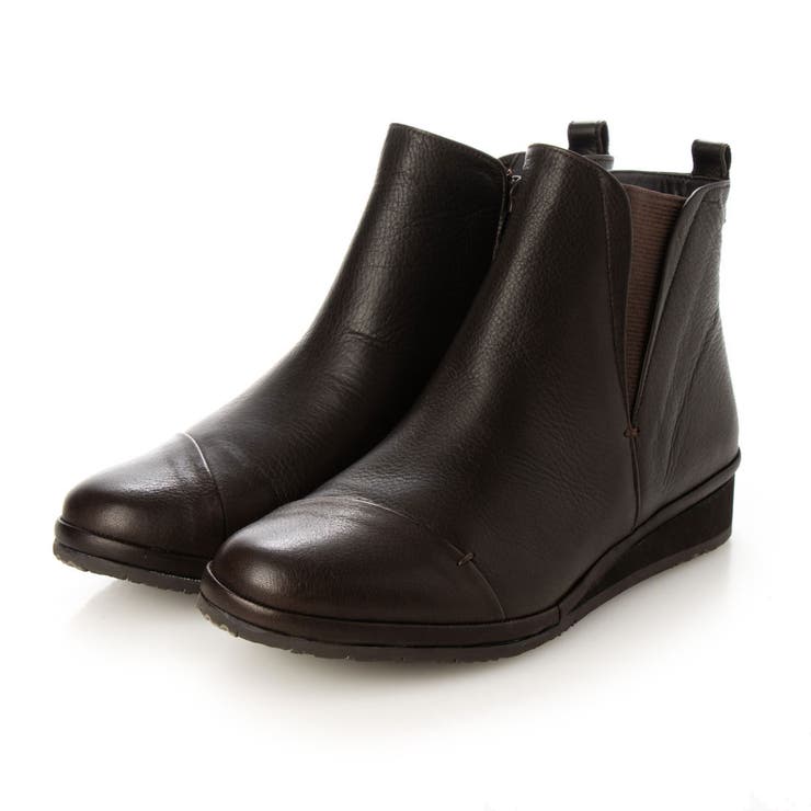 ダークブラウン | 【レイン対応】【防滑】【3E】サイドゴアブーツ | Mode et Jacomo×ing