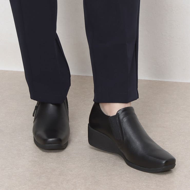 【3E】サイドファスナースリッポンシューズ | Mode et Jacomo×ing | 詳細画像1 