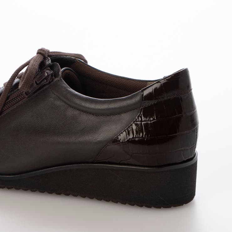 【4E】ゆったりサイドファスナーレースアップスニーカー | Mode et Jacomo×ing | 詳細画像10 