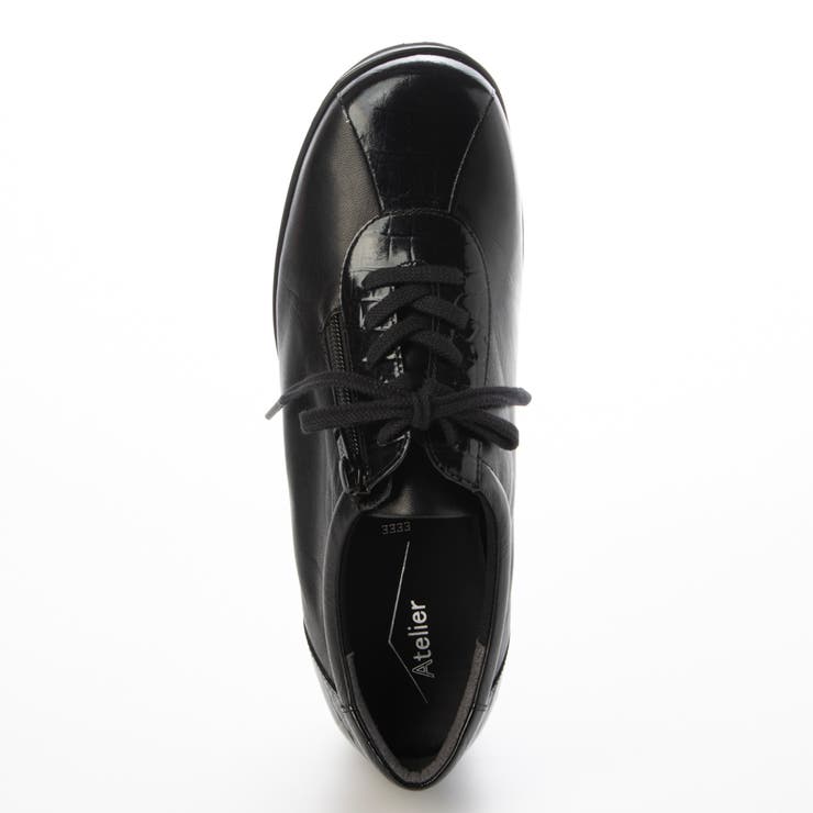 【4E】ゆったりサイドファスナーレースアップスニーカー | Mode et Jacomo×ing | 詳細画像3 