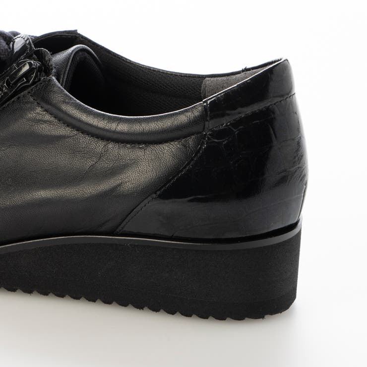 【4E】ゆったりサイドファスナーレースアップスニーカー | Mode et Jacomo×ing | 詳細画像5 