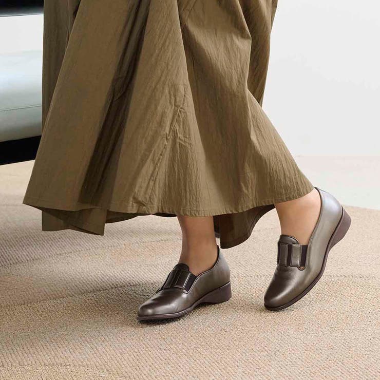 【3E】ラバーバンド付きラウンドトゥシューズ | Mode et Jacomo×ing | 詳細画像8 