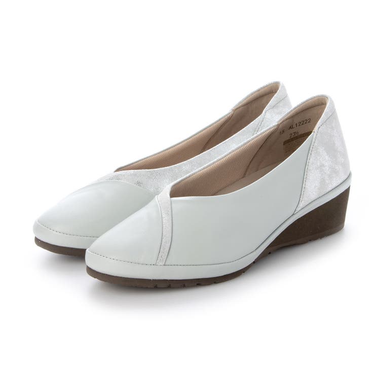 アイボリーコンビ | 【3E】コンビネーションウェッジソールパンプス | Mode et Jacomo×ing