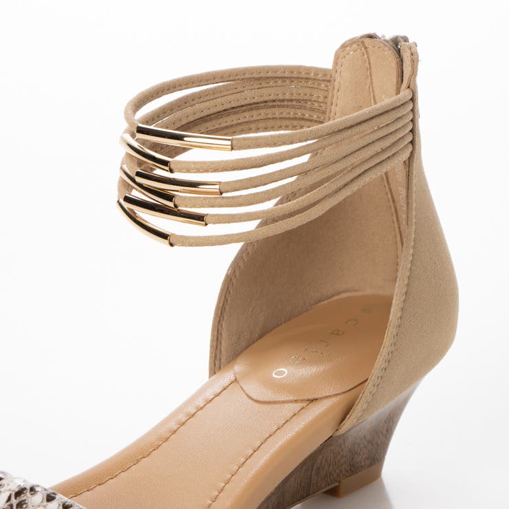 ウエッジヒールアンクルストラップサンダル | Mode et Jacomo×ing | 詳細画像20 