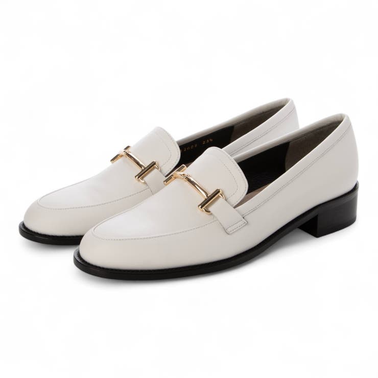 ホワイト | 【クッション入り】ビットローファー | Mode et Jacomo×ing