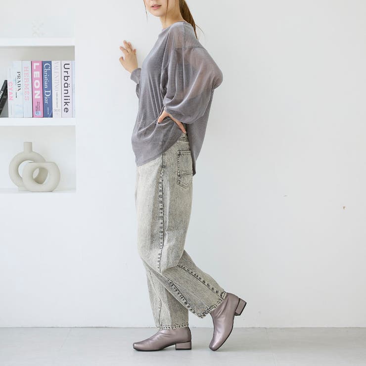 【レイン対応】スクエアトゥローヒールブーツ | Mode et Jacomo×ing | 詳細画像13 