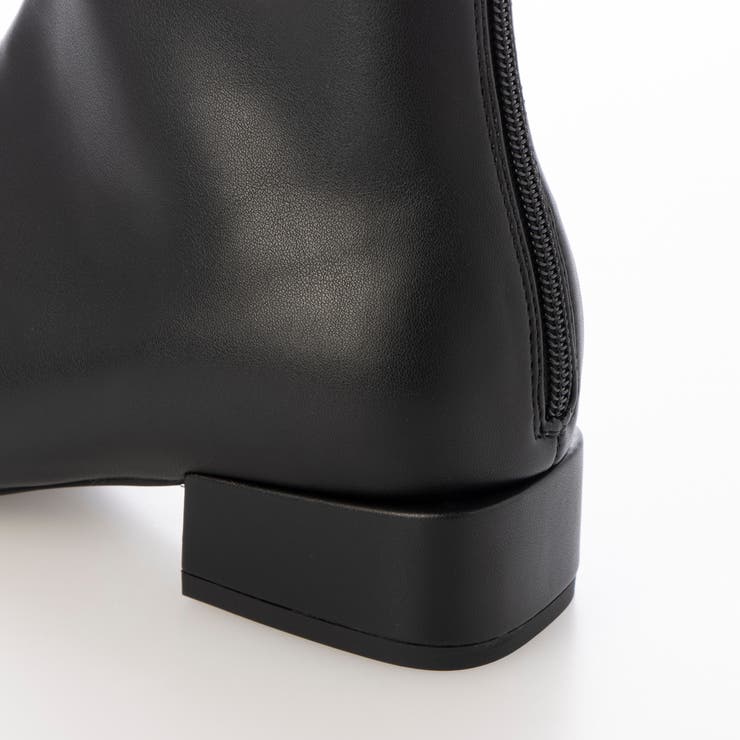 【レイン対応】スクエアトゥローヒールブーツ | Mode et Jacomo×ing | 詳細画像7 