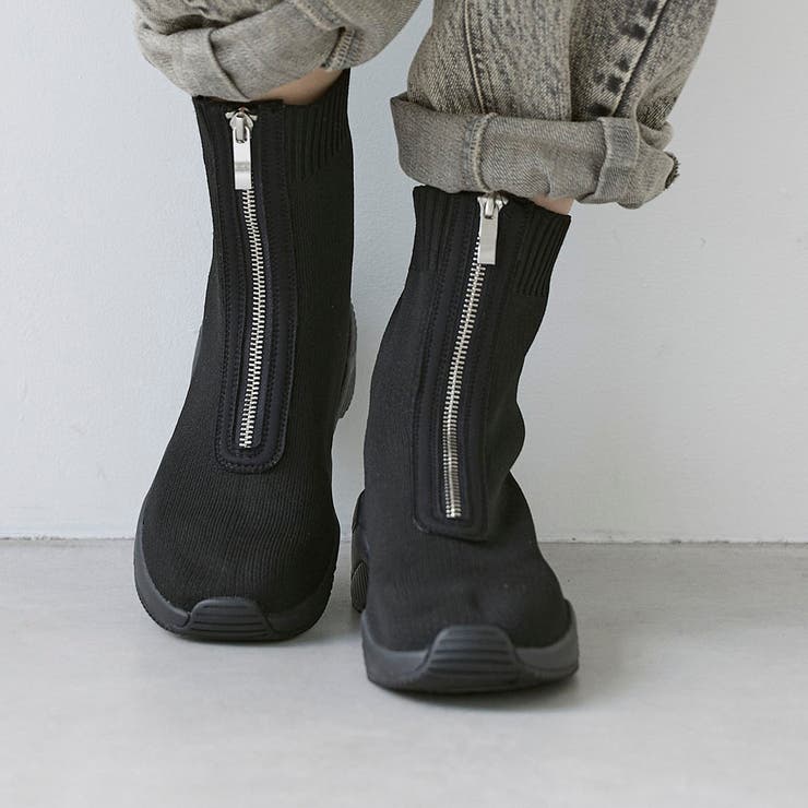 フロントジップニットブーツ | Mode et Jacomo×ing | 詳細画像15 
