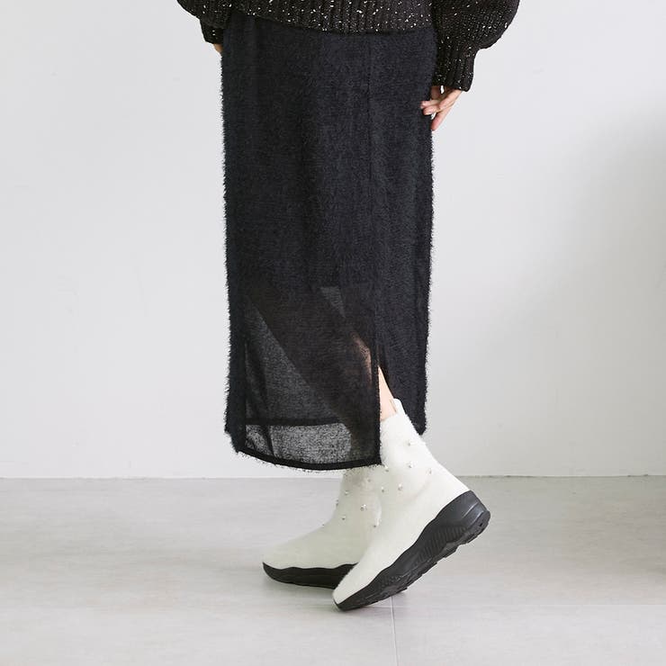 ビジュー付きニットブーツ | Mode et Jacomo×ing | 詳細画像23 