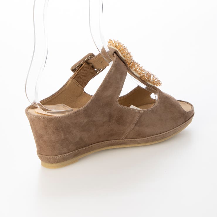 ビジュー付きTストラップサンダル | Mode et Jacomo×ing | 詳細画像10 