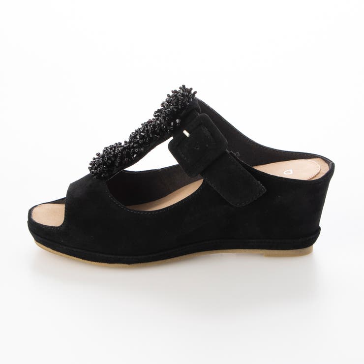 ビジュー付きTストラップサンダル | Mode et Jacomo×ing | 詳細画像14 