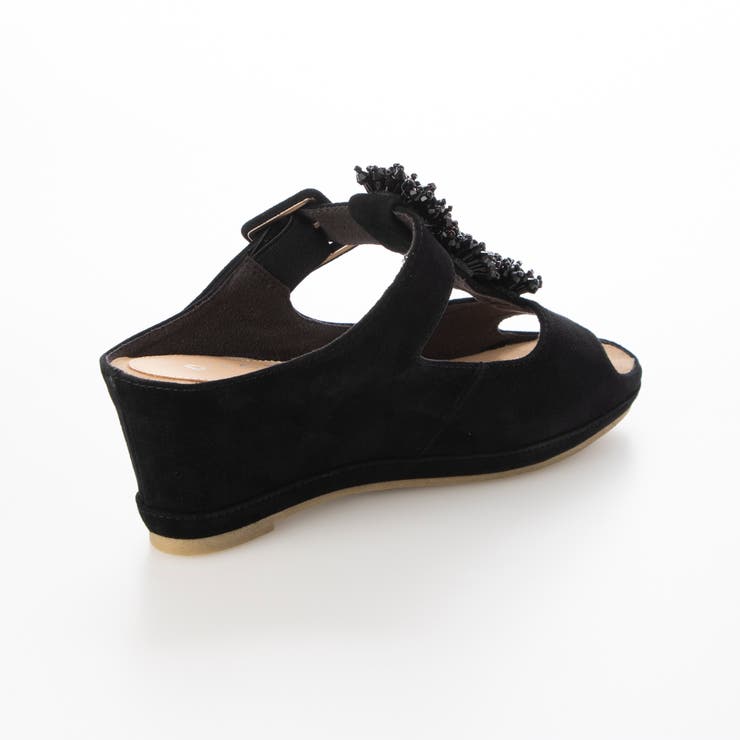 ビジュー付きTストラップサンダル | Mode et Jacomo×ing | 詳細画像15 