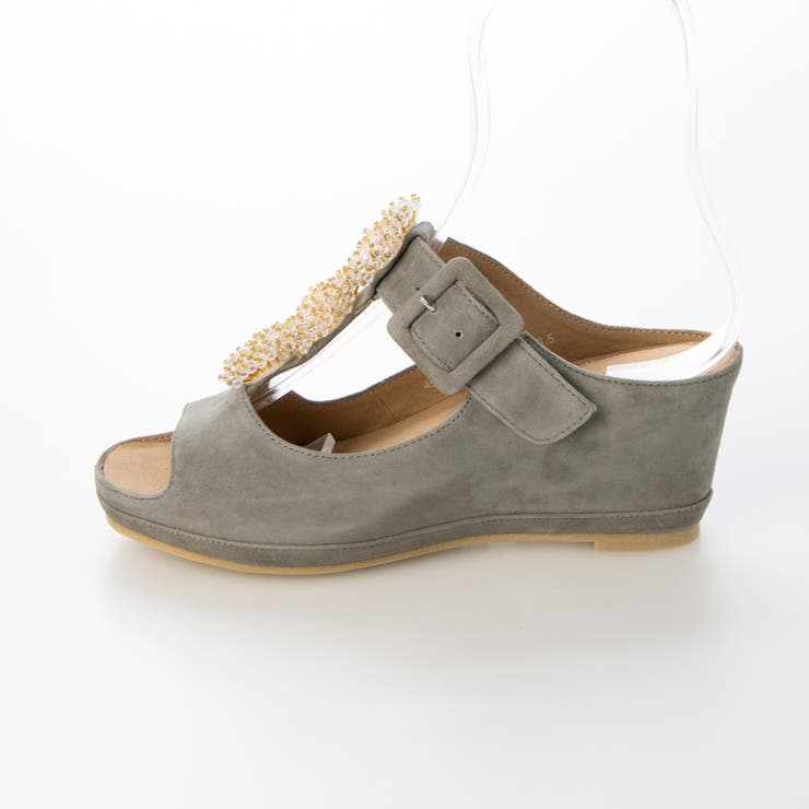 ビジュー付きTストラップサンダル | Mode et Jacomo×ing | 詳細画像20 