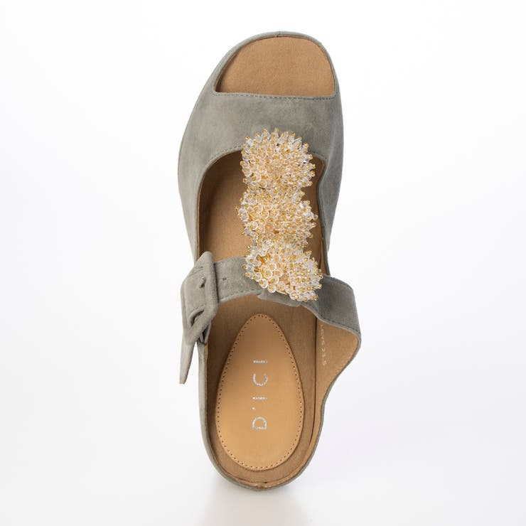 ビジュー付きTストラップサンダル | Mode et Jacomo×ing | 詳細画像22 