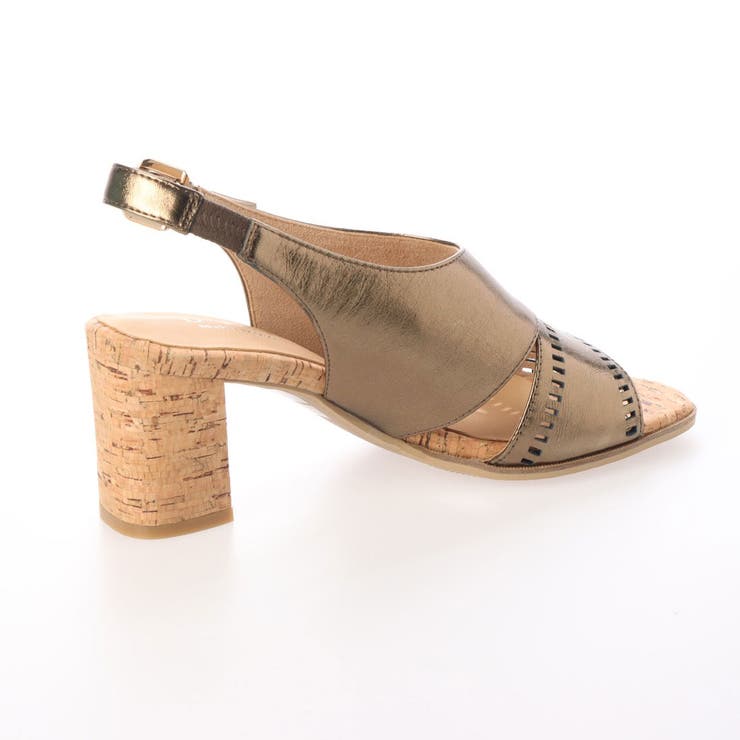 【クッション入り】サイドカットスクエアトゥサンダル | Mode et Jacomo×ing | 詳細画像3 