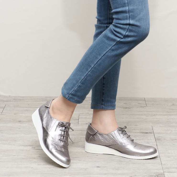 【軽量】ローウェッジマニッシュシューズ | Mode et Jacomo×ing | 詳細画像1 