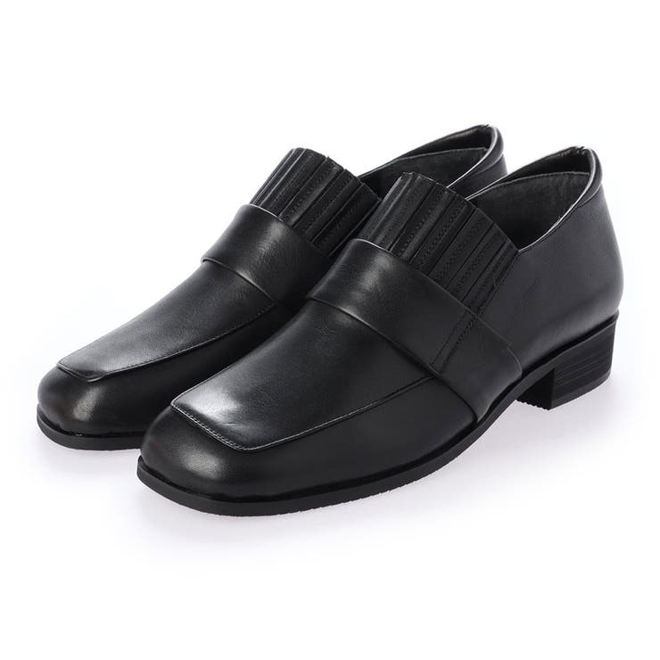 ブラック | スクエアトゥベルトデザインシューズ | Mode et Jacomo×ing