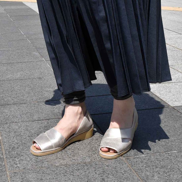 【クッション入り】セパレートオープントゥパンプス | Mode et Jacomo×ing | 詳細画像12 