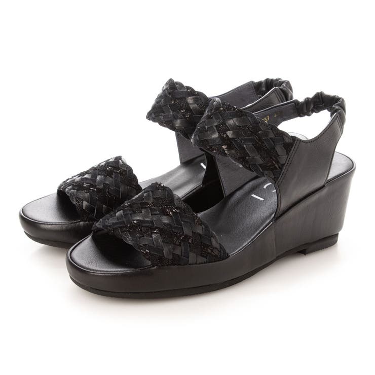 ブラックミックス | メッシュデザインサンダル | Mode et Jacomo×ing