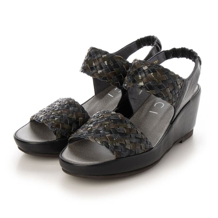 ネイビーミックス | メッシュデザインサンダル | Mode et Jacomo×ing