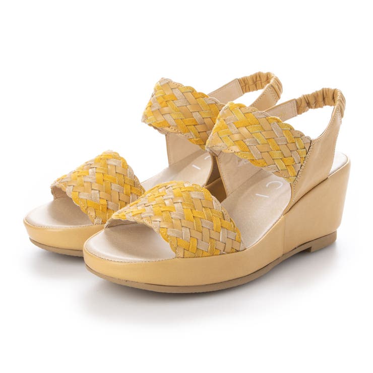 イエローミックス | メッシュデザインサンダル | Mode et Jacomo×ing