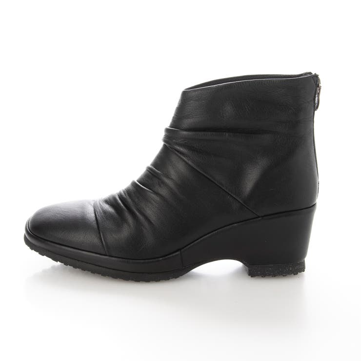 ドレープデザインウェッジソールショートブーツ | Mode et Jacomo×ing | 詳細画像2 