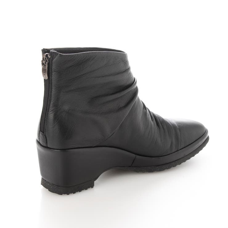 ドレープデザインウェッジソールショートブーツ | Mode et Jacomo×ing | 詳細画像3 