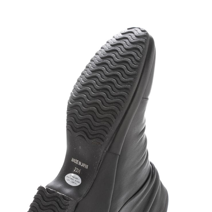 ドレープデザインウェッジソールショートブーツ | Mode et Jacomo×ing | 詳細画像5 