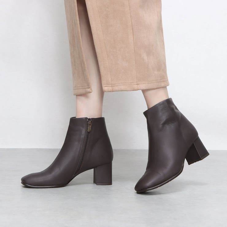 【３E】チャンキーヒールショートブーツ | Mode et Jacomo×ing | 詳細画像1 