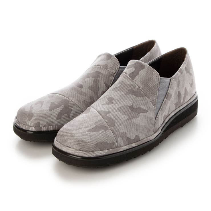 ライトグレーミックス | 【高機能】スクエアトゥ切り替えスリッポン | Mode et Jacomo×ing