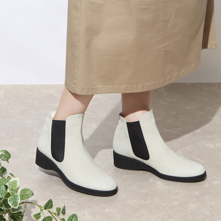 サイドゴアウェッジソールショートブーツ | Mode et Jacomo×ing | 詳細画像17 