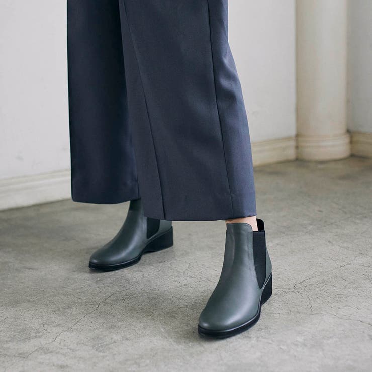 サイドゴアウェッジソールショートブーツ | Mode et Jacomo×ing | 詳細画像2 