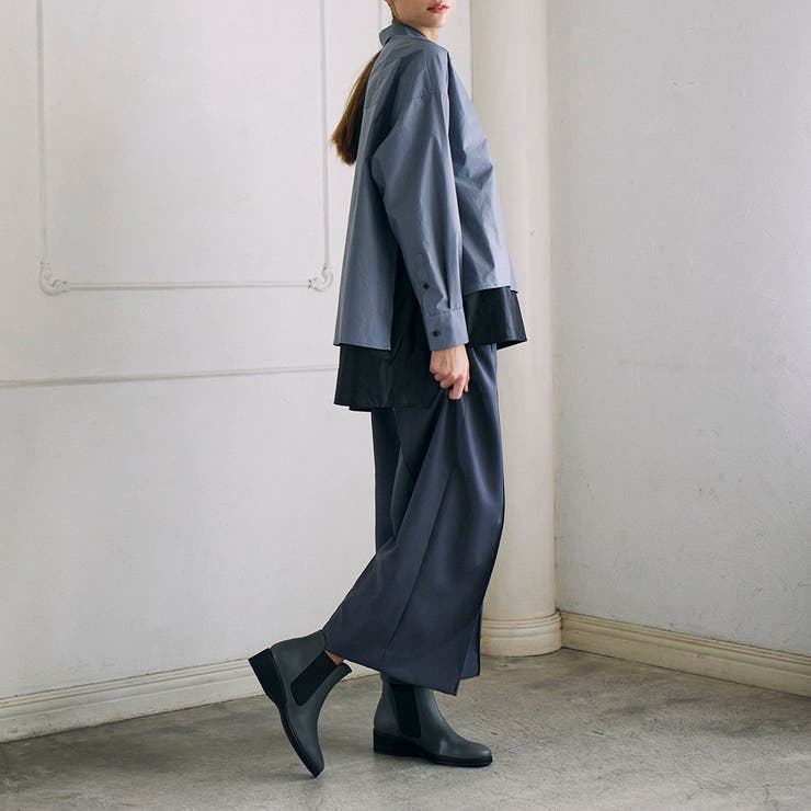 サイドゴアウェッジソールショートブーツ | Mode et Jacomo×ing | 詳細画像6 