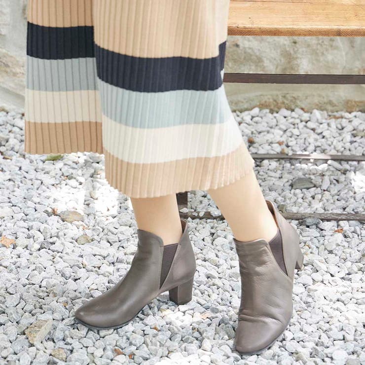 サイドゴアヒールブーツ | Mode et Jacomo×ing | 詳細画像1 