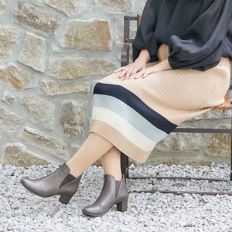 サイドゴアヒールブーツ | Mode et Jacomo×ing | 詳細画像12 