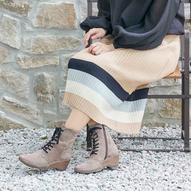 ウェッジソールレースアップブーツ | Mode et Jacomo×ing | 詳細画像12 