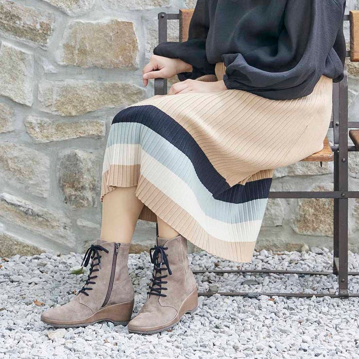 ウェッジソールレースアップブーツ | Mode et Jacomo×ing | 詳細画像13 