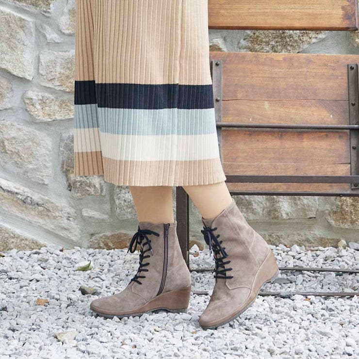 ウェッジソールレースアップブーツ | Mode et Jacomo×ing | 詳細画像14 