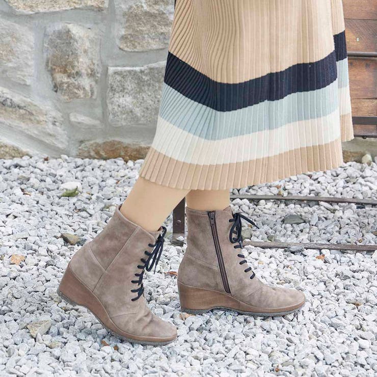 ウェッジソールレースアップブーツ | Mode et Jacomo×ing | 詳細画像8 