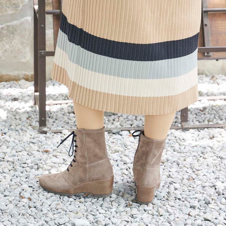 ウェッジソールレースアップブーツ | Mode et Jacomo×ing | 詳細画像9 