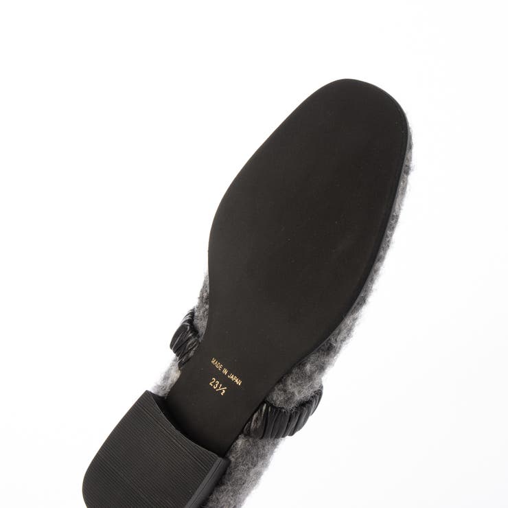 Vカットシャーリングストラップフラットシューズ | Mode et Jacomo×ing | 詳細画像14 