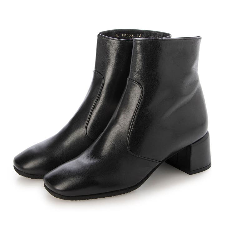 ブラック | スクエアトゥショートブーツ | Mode et Jacomo×ing