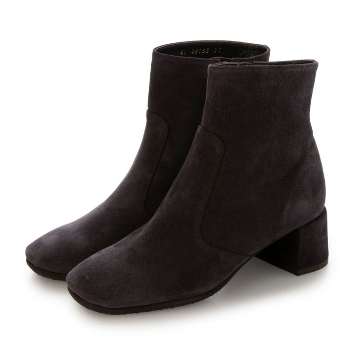 パープルスエード | スクエアトゥショートブーツ | Mode et Jacomo×ing