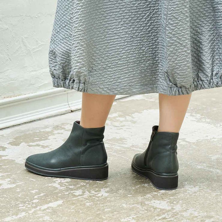 プレーンウェッジショートブーツ | Mode et Jacomo×ing | 詳細画像2 