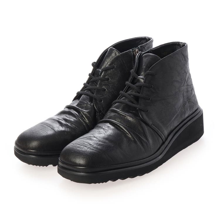 ブラック | 【高機能】レースアップショートブーツ | Mode et Jacomo×ing