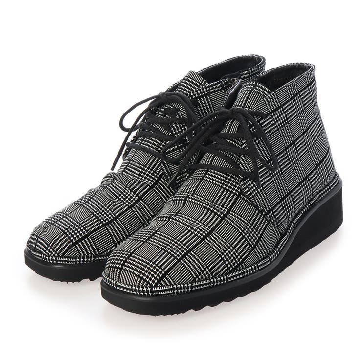 ブラックミックス | 【高機能】レースアップショートブーツ | Mode et Jacomo×ing